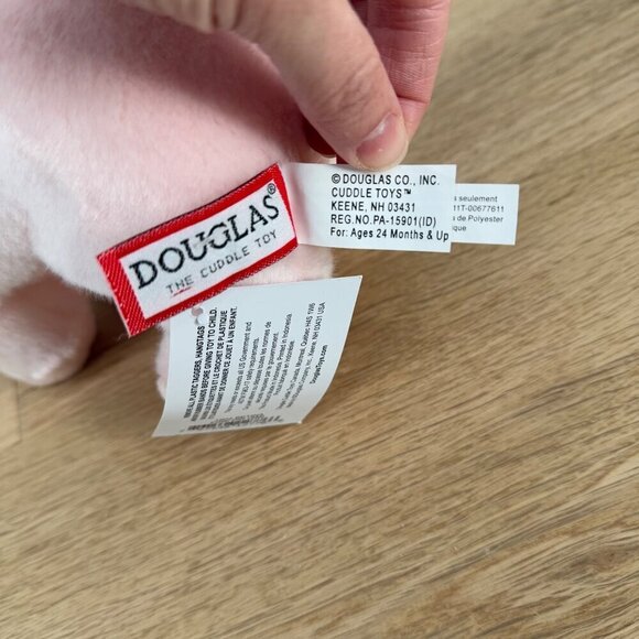 Douglas The Cuddle Toy Betina Pink Pig Plush Small 8" Cute Soft Farm Animal NEW - Picture 7 of 10